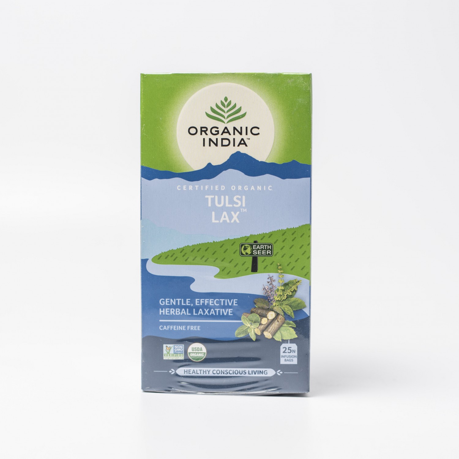 Organic India trà Tulsi Lax - trà giúp cải thiện nhuận trường
